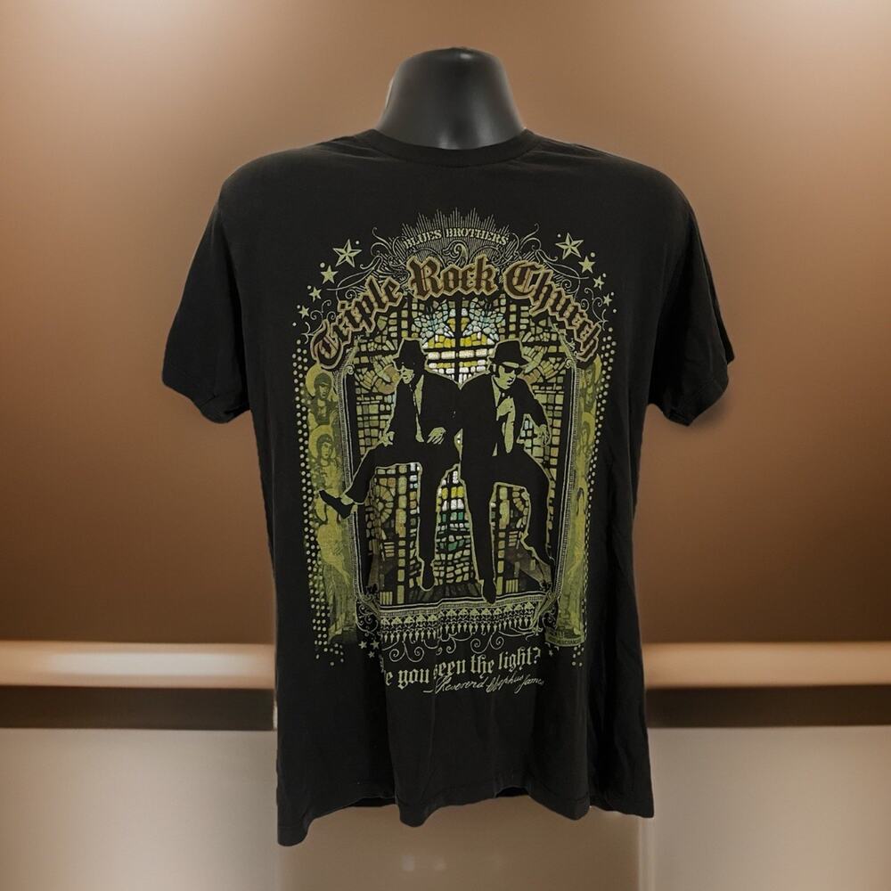 VTG Y2K Blues Brothers T Shirt Have You Seen Light Rock Church Mad Engine Rare L